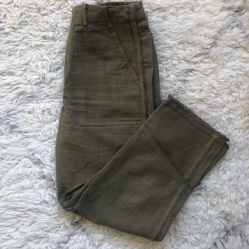 Moon river forest green trousers